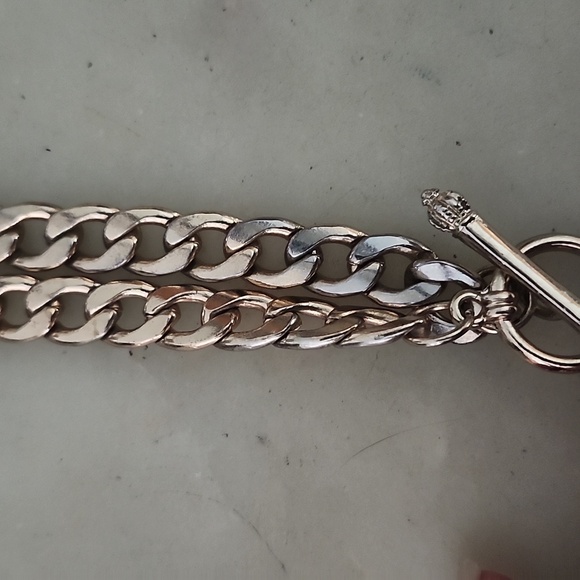 Heart Lock and Key Gold Tone Chain Pendant Necklace - Picture 5 of 16